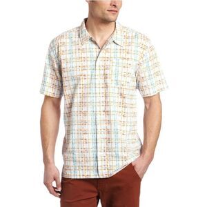 Columbia Men’s Trollers Best Short Sleeve Shirt Mirage/Tortuga Plaid Pri…